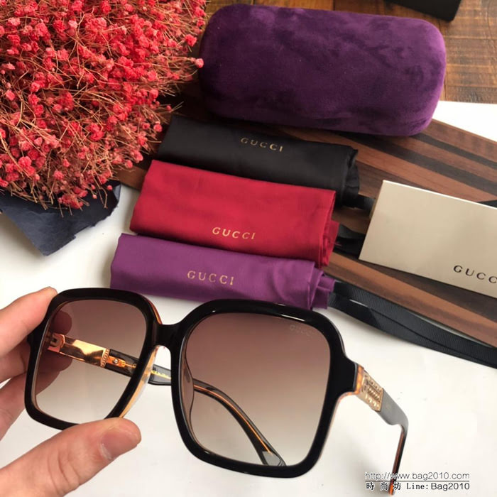 GUCCI古馳 2019新 GG0411 高端品質 百搭框型 女款太陽鏡  lly1720